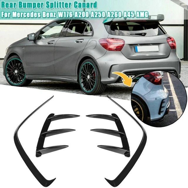 4 StüCk Auto Heck StoßStange Splitter Spoiler Canard Trim für W176 A200 A25 Q2I8