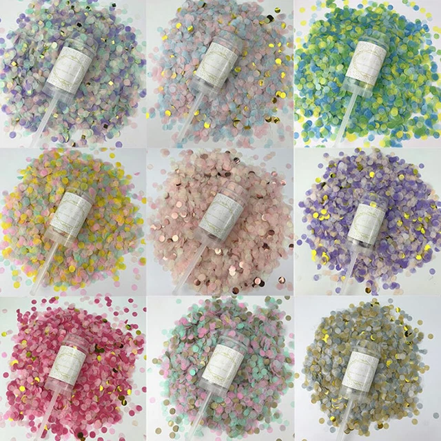 Metallic Rose Gold Confetti Party Popper Cannons Handheld Firework Wedding HO