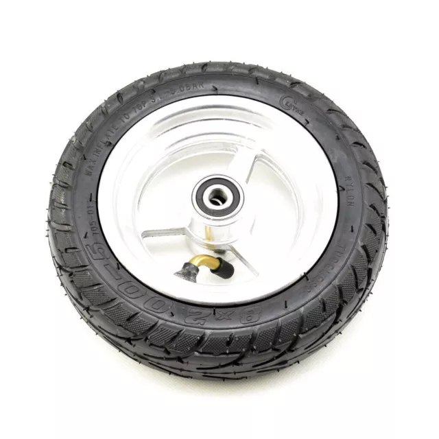 8x2.00-5 DIY tubeless wheel tyre& alloy hub bearing inner diameter 10mm Electric