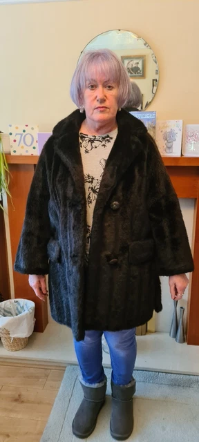 1950s faux deals fur coat