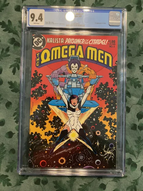 DC Comics The OMEGA MEN #3 CGC Graded 9.4 White Pages- 1st Lobo