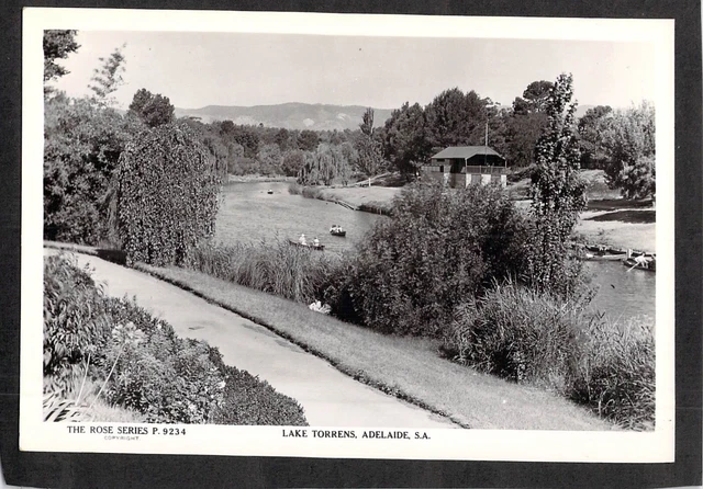 C3022 Australia SA Adelaide Lake Torrens #9234 vintage Rose Series postcard