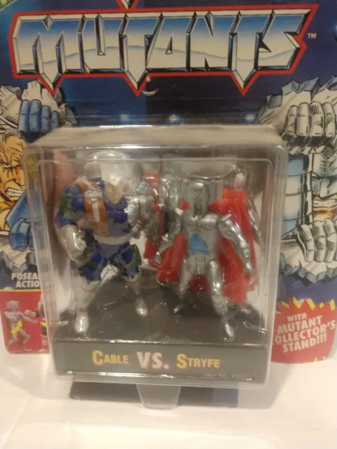 Marvel X-Men Steel Mutants 1994 Toy Biz Cable vs Stryfe Figure Set unopened