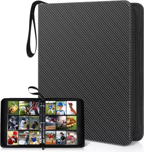 720 Pockets Trading Card Binder, 9 Pockets with Sleeves Card Organizer