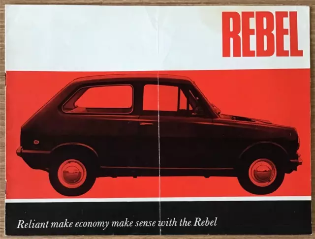 RELIANT REBEL SALOON Car Sales Brochure c1968