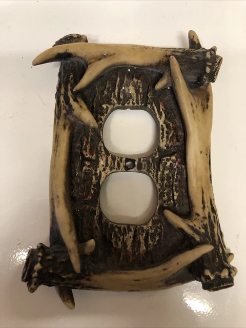 Vintage Deer Antler's Plug Switch Cover Single Outlet Cover