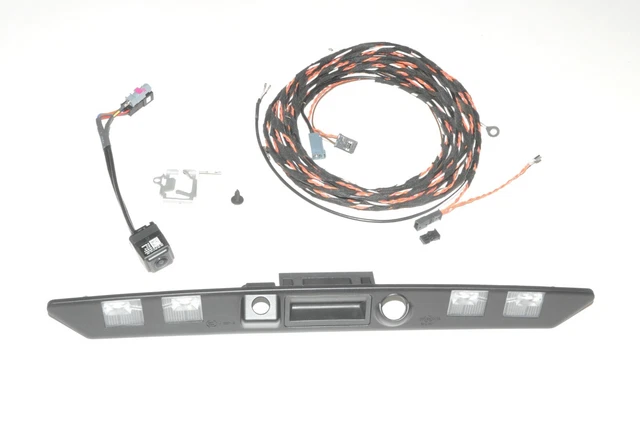 Kit Caméra De Recul Haute Ligne Audi A7 S7 RS7 4G C7 - Caméra Couleur étanche Avec Lignes De Distance - Angle 170° - Compatible MIB High