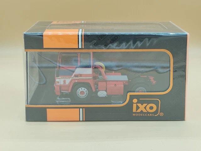 1978 Ford LTL 9000 Truck Tractor Gray Metallic With Red And Black Stripes 1 43 Diecast Model By Ixo Models