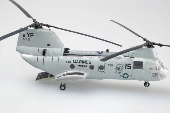 Easy Model 1/72 US CH-46D Sea Knight Helicopter HMM-163 NO.154822 #37000