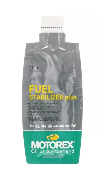 MOTOREX Benzina Stabilizzatore Più Carburante Conservazione Alterungsschutz 10ml