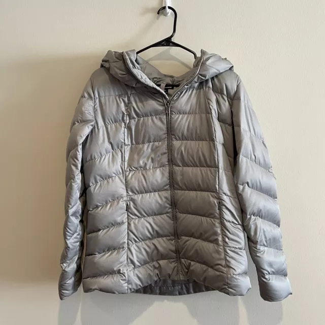 Patagonia Downtown Loft Puffer Jacket Down Silver Grey Size Women’s XL