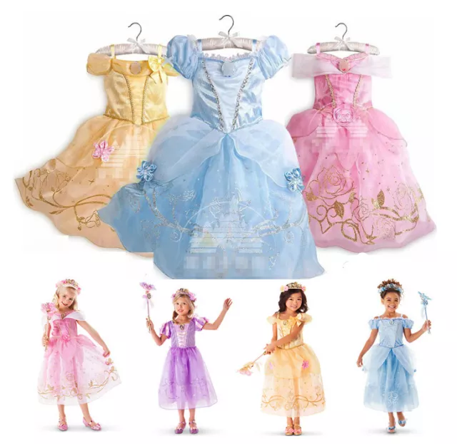 Costume da principessa bambine abito da favola ragazze abito elegante abito da principessa