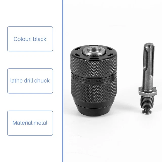Kit Mandrin 13mm Avec Adaptateur SDS Plus - Pour Utiliser Forets Classiques Sur Perceuse SDS
