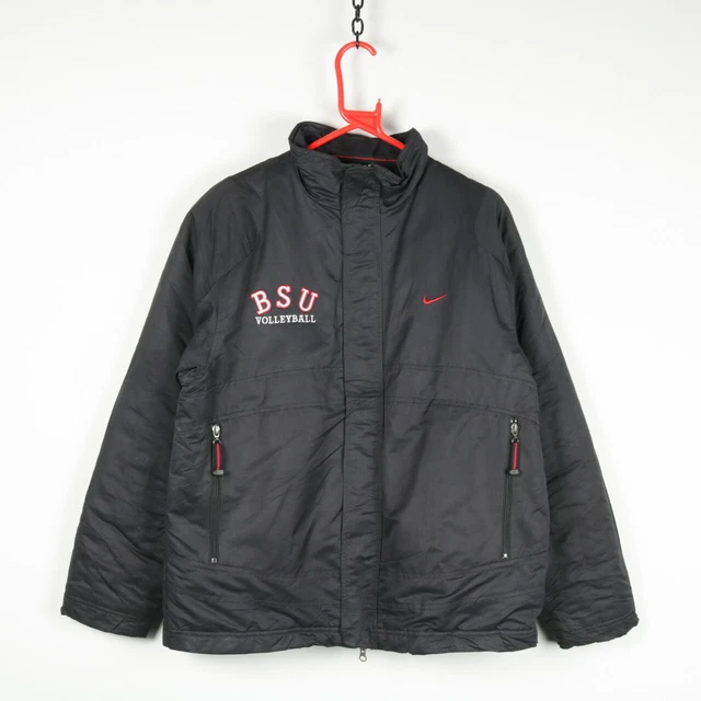 Nike Forro Polar Aislado Chaqueta Pequeño Abrigo Bomber SPORTS Vintage Retro