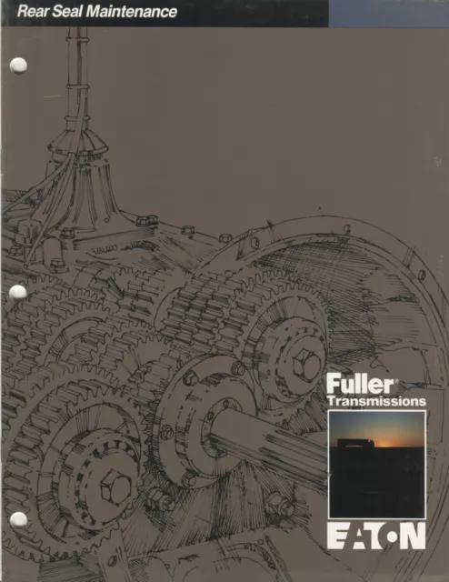 Fuller Transmissions Rear Seal Maintenance