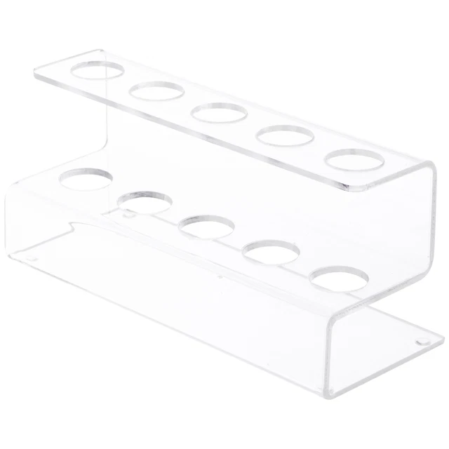 Plymor Acrylic Flatware Display Stand, 3.25" H x 7" W x 3" D (Holds 5 Utensils)