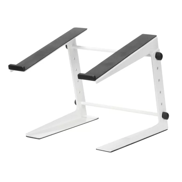 White DJ Laptop Stand Heavy Duty Metal Club Venue Disco