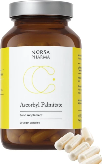 Vit Cap Italian NORSA PHARMA ASCORBYL Palmitate 500mg 90caps Fat-Soluble Vitamin C ...