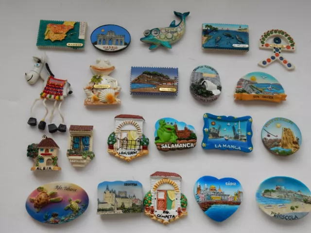 One Selected 3D Souvenir Fridge Magnet from places in Spain