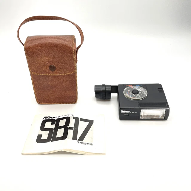 [NEAR MINT in Case] Nikon Speedlight SB-17 Shoe Mount Flash F3 F3HP From JAPAN