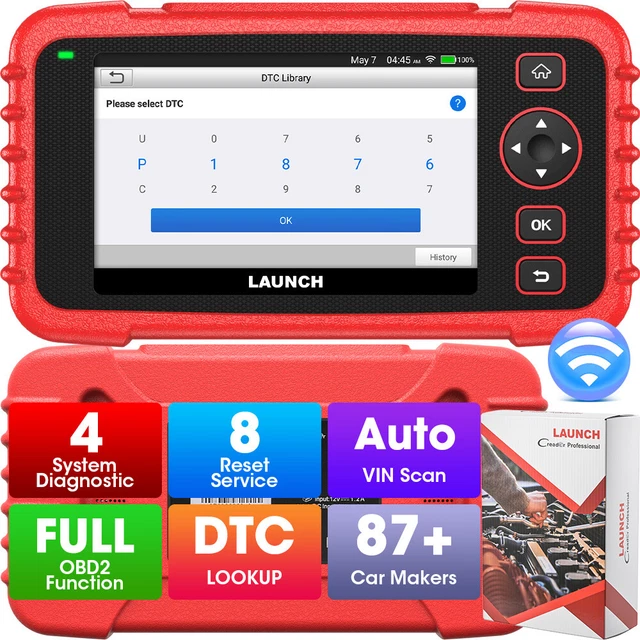 Launch CRP129X PRFI Diagnosegerät KFZ OBD2 Scanner mit 8 Funktionen TPMS WIFI DE