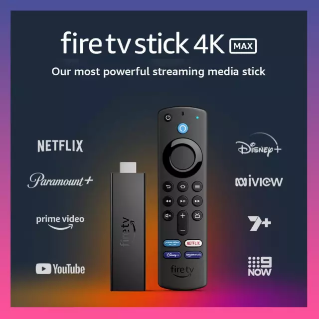 New Fire TV Stick 4K Max streaming device, Wi-Fi 6, Alexa Voice Remote - New