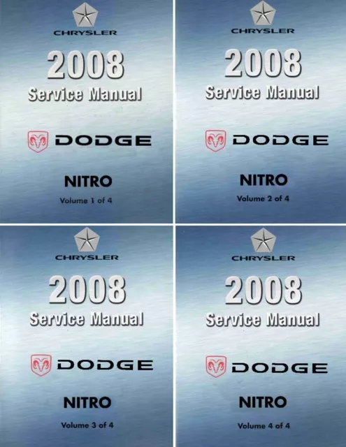 2008 Dodge Nitro Shop Service Repair Manual Engine Drivetrain Electrical