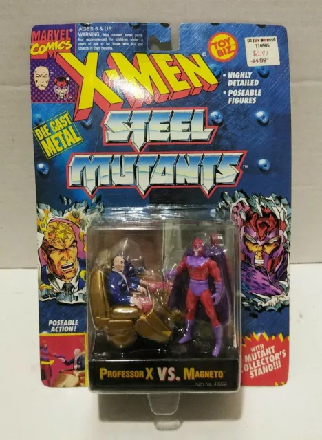 Marvel Comics X-Men Steel Mutants Professor X Vs Magneto Diecast NIB