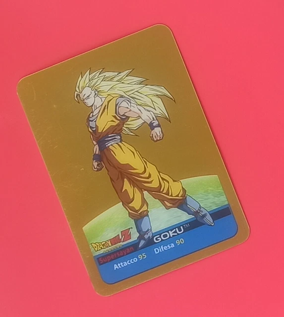Carte Lamincard Dragon Ball Goku Super Saiyan 3 SSJ3 Série Or Edibas 2006 - Rare, Occasion