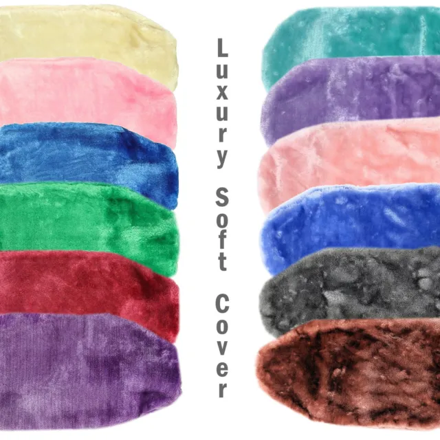 Luxury Soft Cosy Faux Fur Fabric / Knit Hot Water Bottle COVER ONLY - for 2L