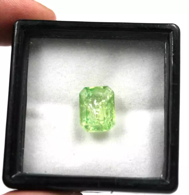 Harry Up Now 5.20 Ct Natural Green Emerald Emerald Cut Certified Gemstone NMC