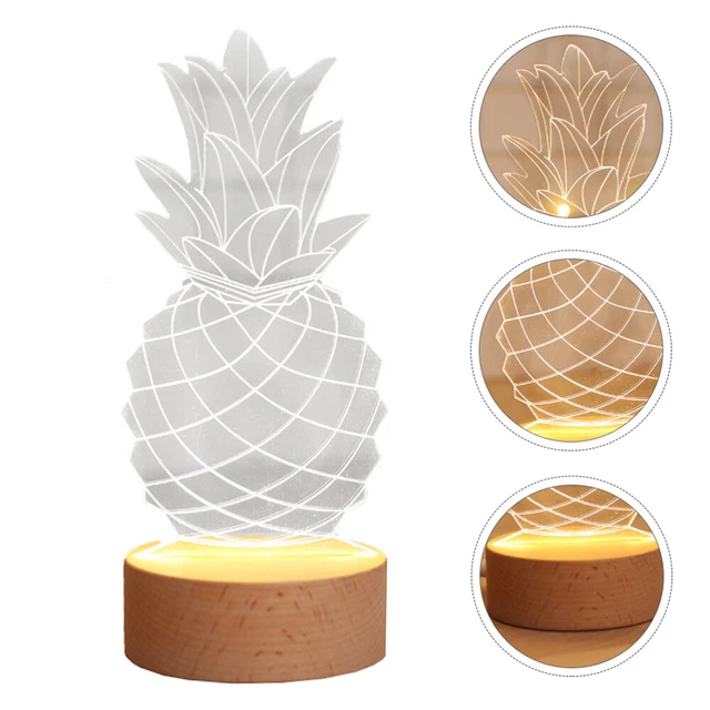 1PC TROPICAL DESK Lamp 3d Led Pineapple Light Decorative Pineapple