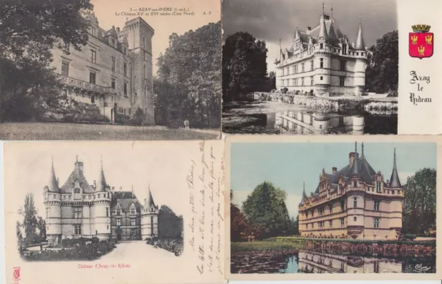 AZAY LE RIDEAU (DEP.37) 250 Postcards pre-1940 (L5948) 3