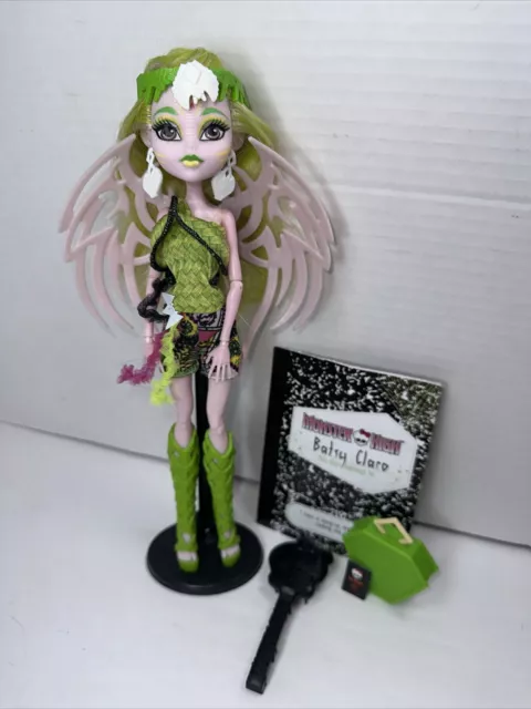 Monster High Brand Boo Estudiantes Batsy Claro Muñeca Botas Verdes Conjunto Dima