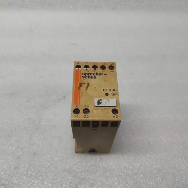 Sprecher + Schuh Rt 3-A Thermistor Protector Relay 220-230V