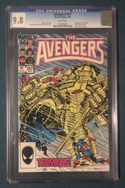 AVENGERS #257 - CGC 9.8 WP - NM/MT - 1ST NEBULA - GUARDIANS Vol 3