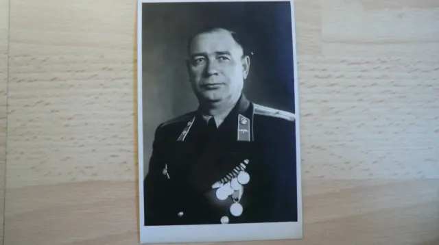 Foto Portrait Russische Offizier 100% Original UDSSR Nr-23