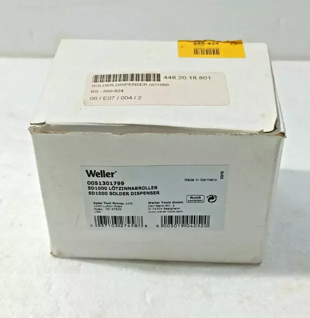 WELLER SD1000 SOLDER Dispenser 0051301799 £125.34 - PicClick UK