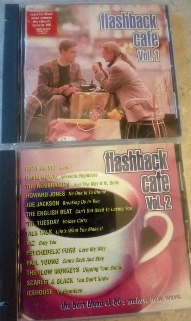RARE 80S FLASHBACK Cafe Vol 1 + Vol 2 90s US import CD new wave synth ...