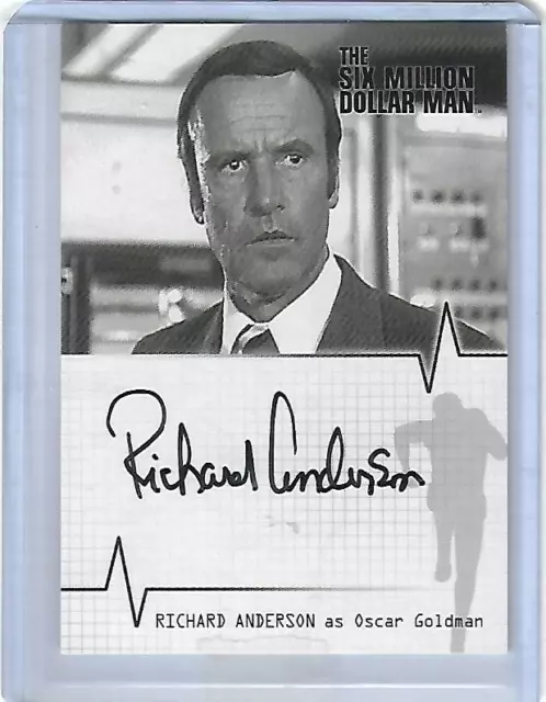 The Six Million Dollar Man S 1&2 Limited Edition Autograph Card A2 Oscar Goldm