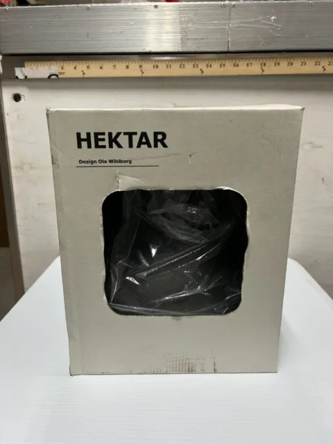 Brand New In Box Ikea 9" Hektar Grey Metal Ceiling Pendant Industrial Lamp