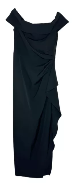Vince Camuto Womens Off Shoulder Ruched Sleeveless Sheath Dress Gown Size 8