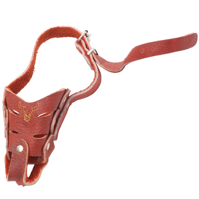 Funda bucal para perros mes de cuero protector transpirable