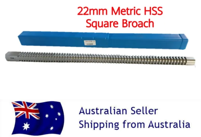 22mm Square Push Type Broach Cutter Metric Size HSS Cutting Tool
