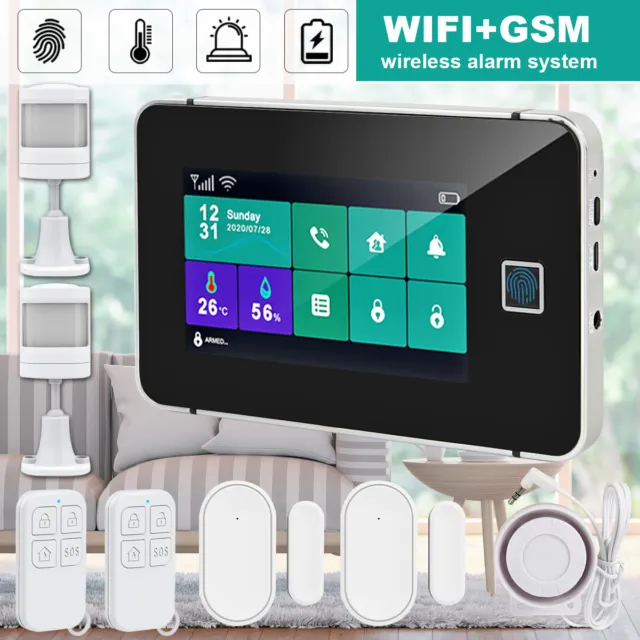 TUYA Wireless WiFi GSM SMS Home Office Security Burglar Alarm System for Alexa