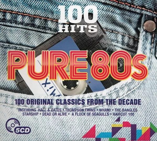 100 Greatest Hits Pure 80s NEW SEALED 5xCD 1980's Eighties