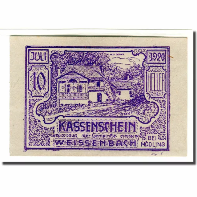 [#661360] Banknote, Austria, Weissenbach bei Mödling N.Ö. Gemeinde, 10 Heller, c