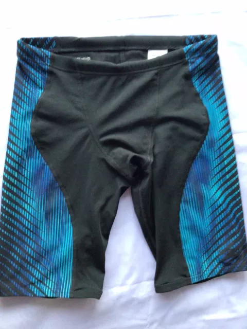 Mens Speedo black Swimwear shorts jammers  Size 14   Endurance +