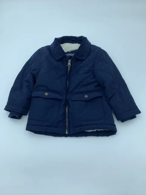 PRIMARK BABY AGE 9-12 Months Jacket Puffer Coat Navy Blue Boys Lined ...