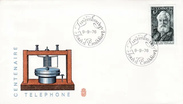 Luxembourg 1976 Telephone FDC special cancel Unaddressed VGC